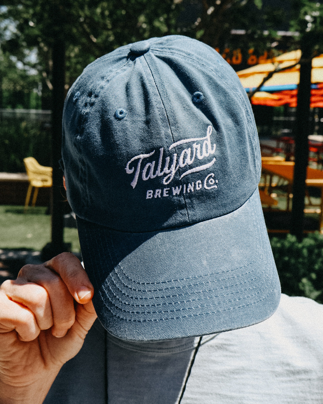 Blue faded dad cap