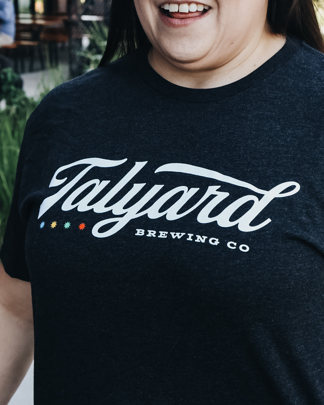 Script Black Tee