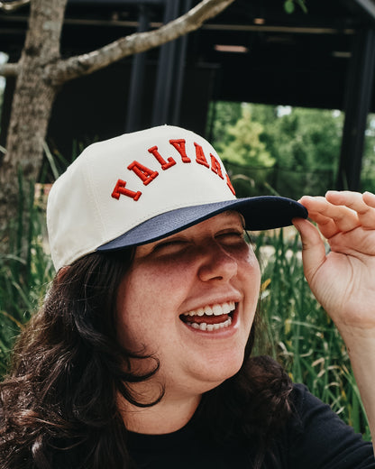 Curved Lettering Baseball Cap